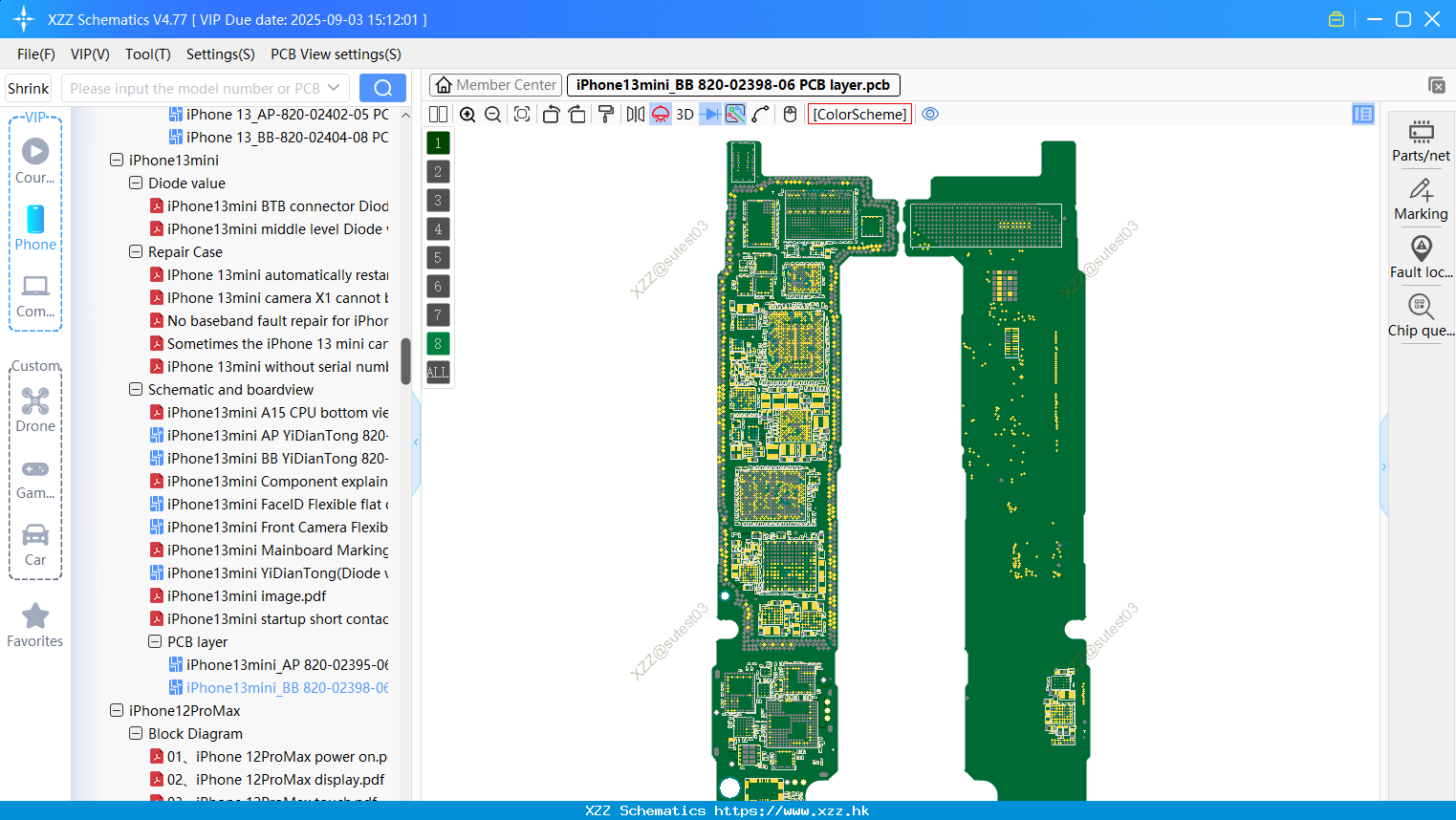 IPhone13mini_BB 820-02398-06 PCB Layer